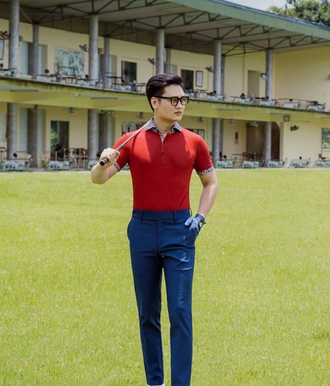 Quần Golf Màu Xanh Dương